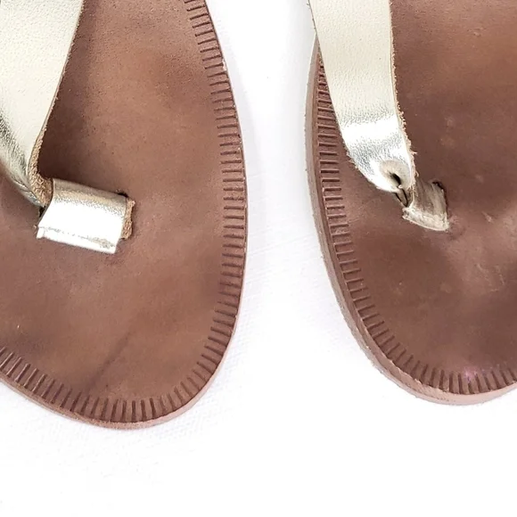 Joie a la plage leather gladiator thong sandal size 39 - Picture 6 of 9